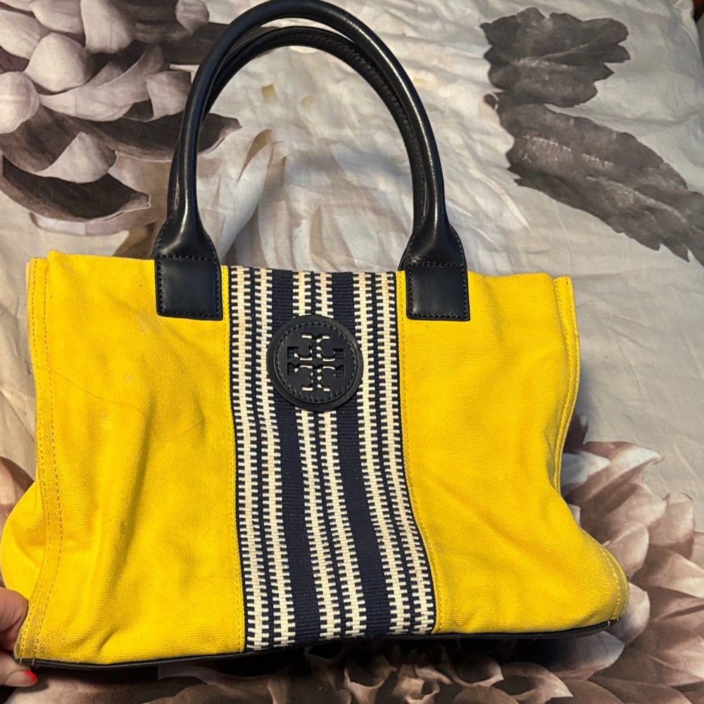 Tory Burch Yellow and Black Tote
